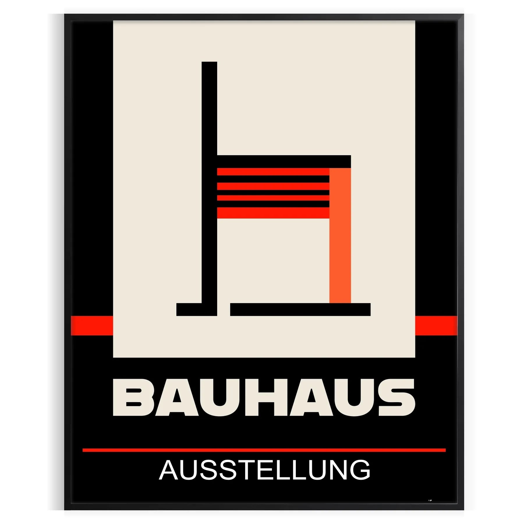 space striking Bauhaus art poster masterpiece geometric elegance style vibrant wall perfect lovers unique prints thoughtful gift unframed options decor needs