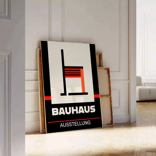 space striking Bauhaus art poster masterpiece geometric elegance style vibrant wall perfect lovers unique prints thoughtful gift unframed options decor needs