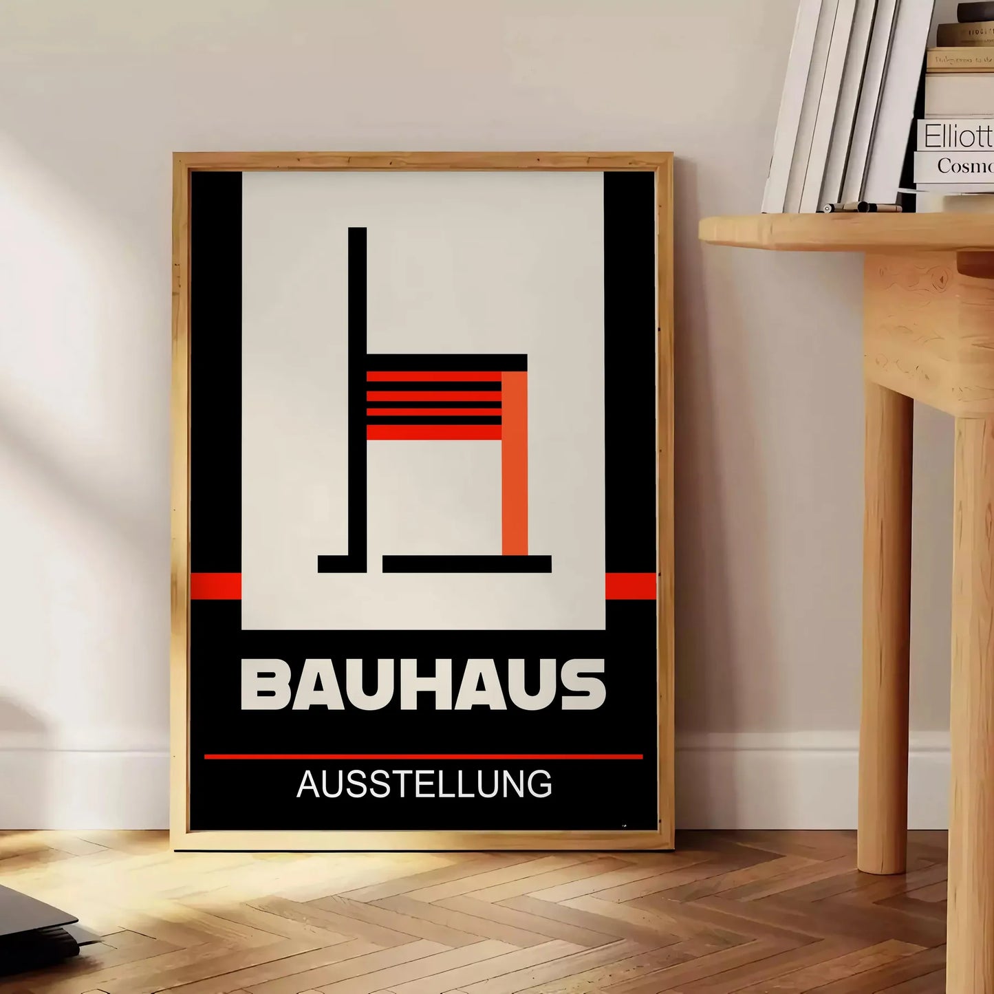 space striking Bauhaus art poster masterpiece geometric elegance style vibrant wall perfect lovers unique prints thoughtful gift unframed options decor needs